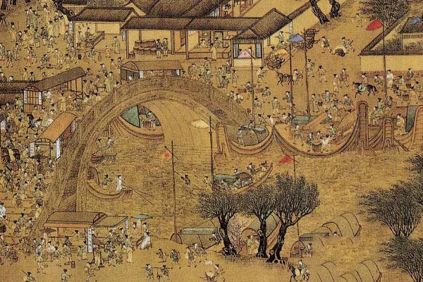 清明上河图是哪个朝代的作品 ,现藏于北京故宫博物院