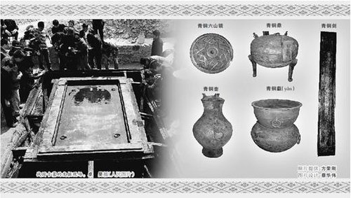发掘安徽六安战国大墓 出土多件罕见文物(图)