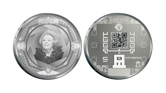 荷兰制造二维码硬币