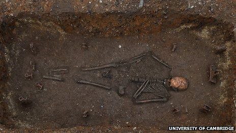 英发现7世纪罕见“床葬”遗迹及黄金十字架(图)