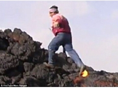 人落入火山熔岩会导致＂体内爆炸＂(图)
