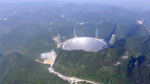 超级天眼今日启动 500米口径球面射电望远镜曝光