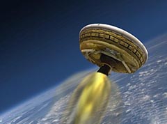 NASA测试“飞碟”用于2035年着陆火星