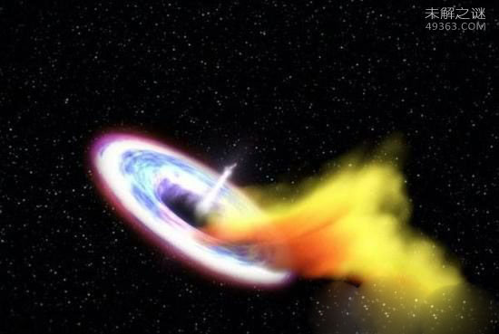 天文学家发现宇宙超级黑洞吞噬恒星