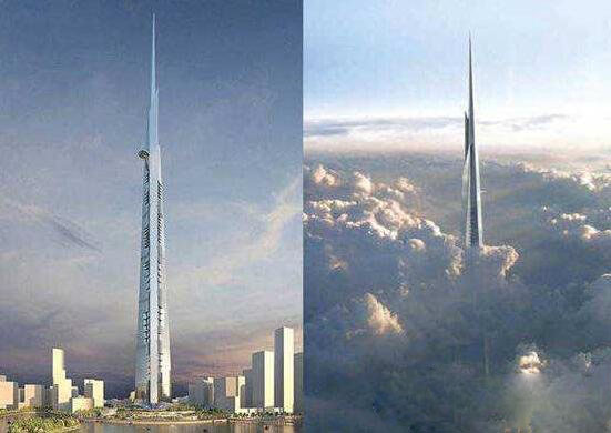 沙特王国塔,建成将为世界第一高楼(高1000米预计明年完工)