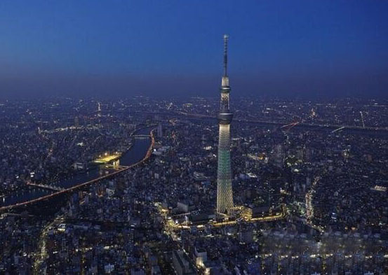 世界第一高塔,日本晴空塔高634米(世界第三高建筑物)