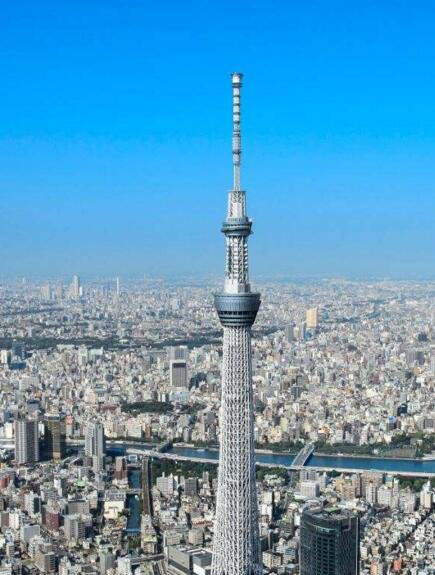 世界第一高塔,日本晴空塔高634米(世界第三高建筑物)