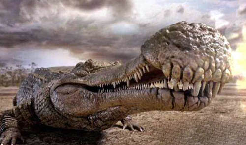 帝鳄是史前最恐怖的鳄鱼，能长到13米以恐龙为食