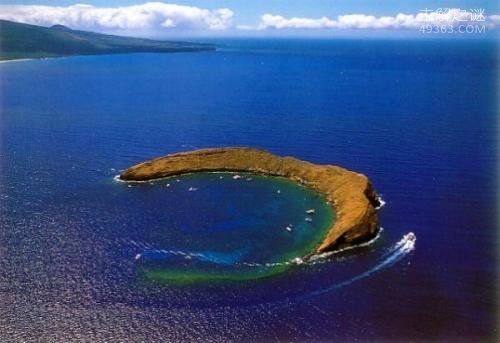 夏威夷摩罗基尼坑火山口