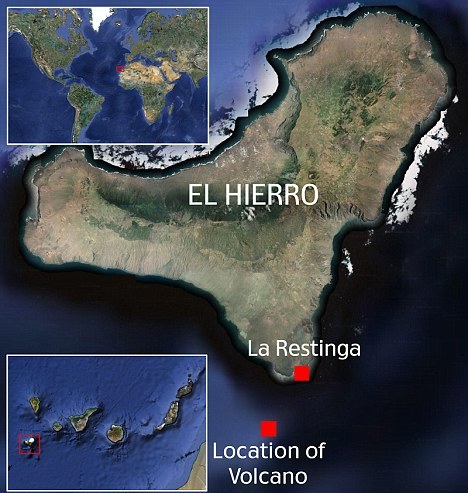 海底火山喷发位置示意图