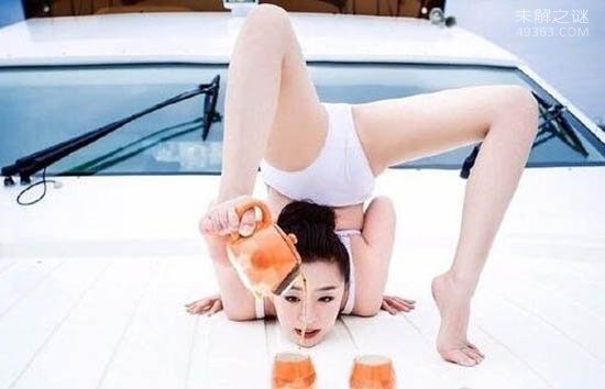 中国最柔软的女人，孙菲(柔软的长腿翘臀写真惊艳众人)